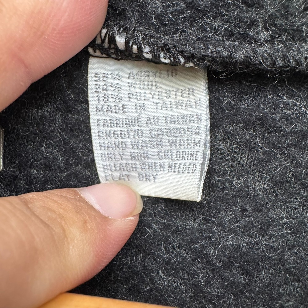 Co-op MFG Co Hooded Sweater Jacket Men's L Charcoal Heather Knit Full Zip Casual - Picture 5 of 12